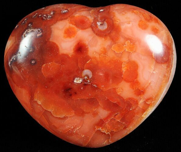 Colorful Carnelian Agate Heart #59535